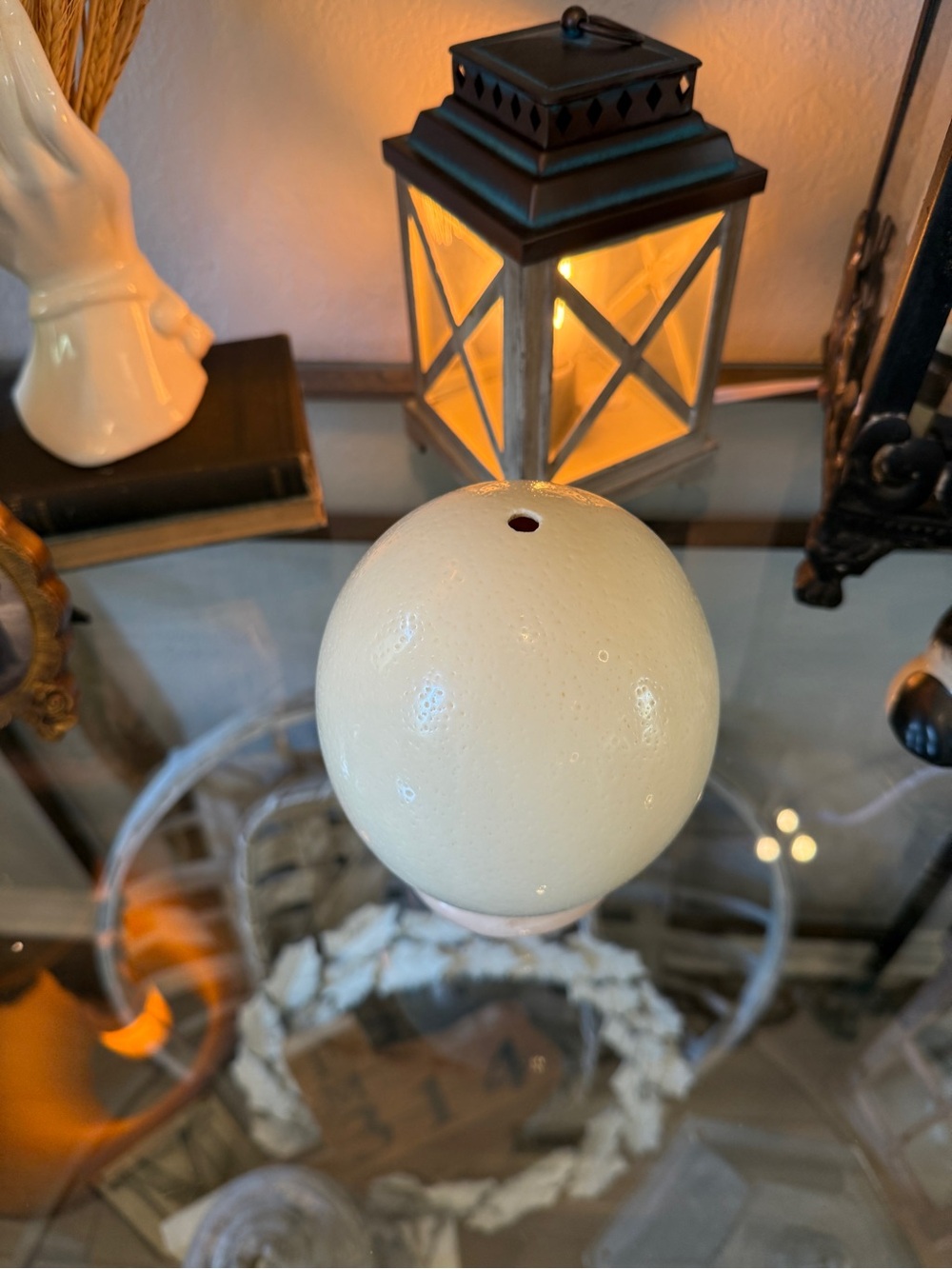 Large Real Blown Ostrich Egg - Picture 11 of 17